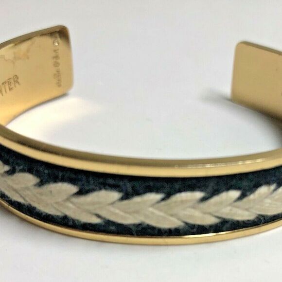 Stella & Dot Illuminate Cuff - Black White Gold ~ Mother Daughter Sister - Picture 8 of 8